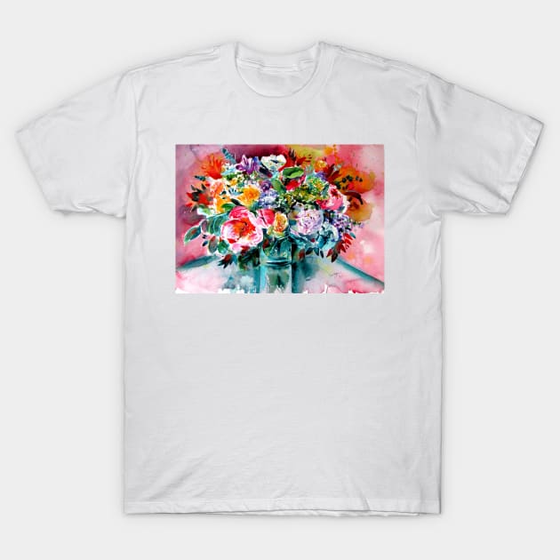 Still life with beautiful flowers T-Shirt by kovacsannabrigi